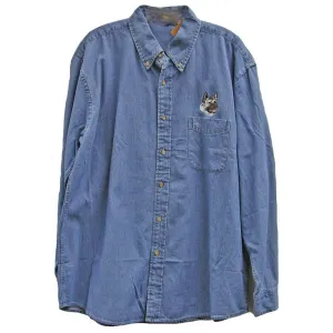 Akita Embroidered Mens Denim Shirts