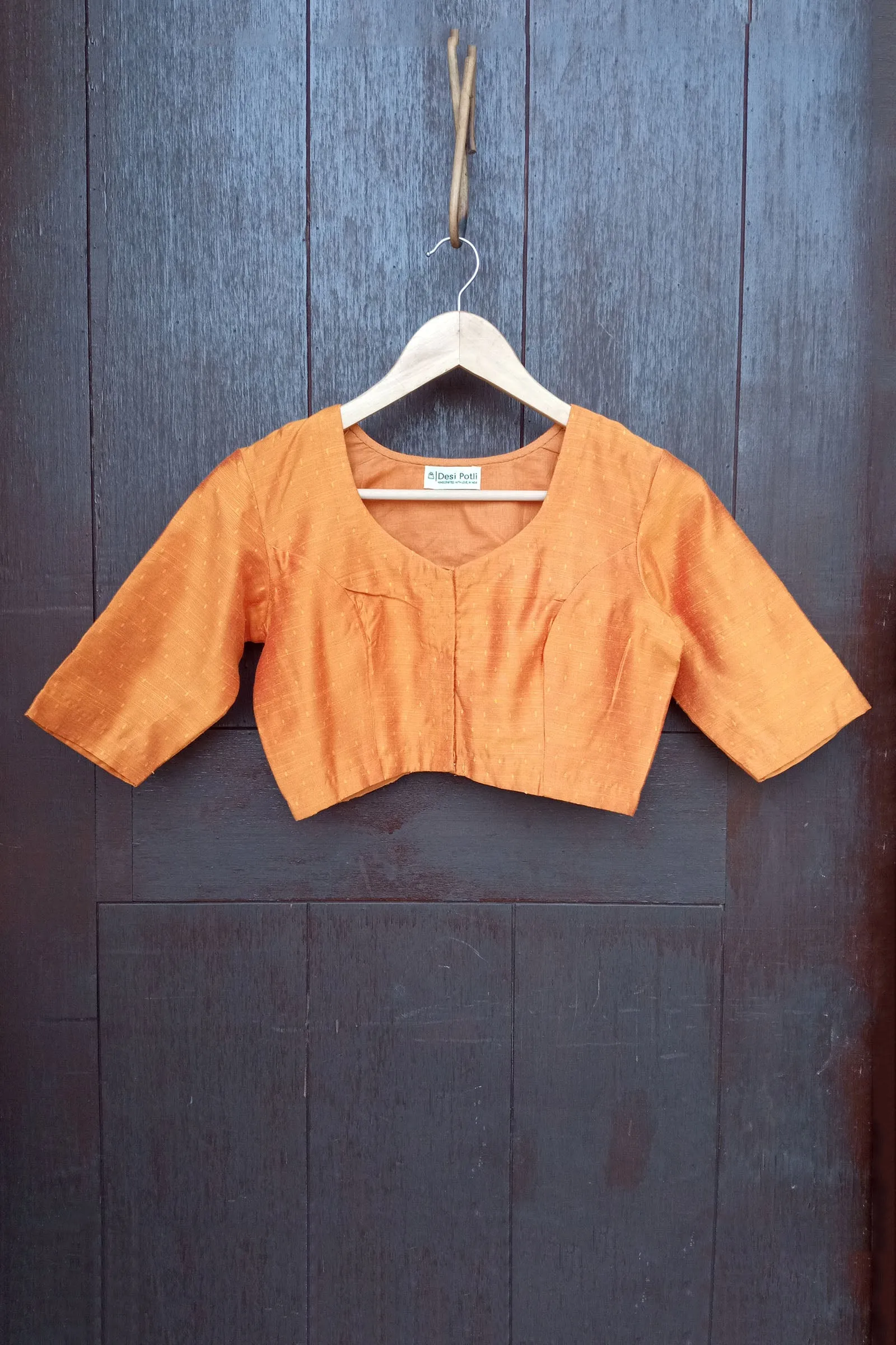 Basking In The Sun Dupion Silk Blouse