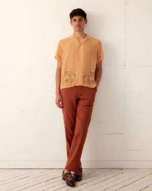 Beaded Cantaloupe Short Sleeve Shirt