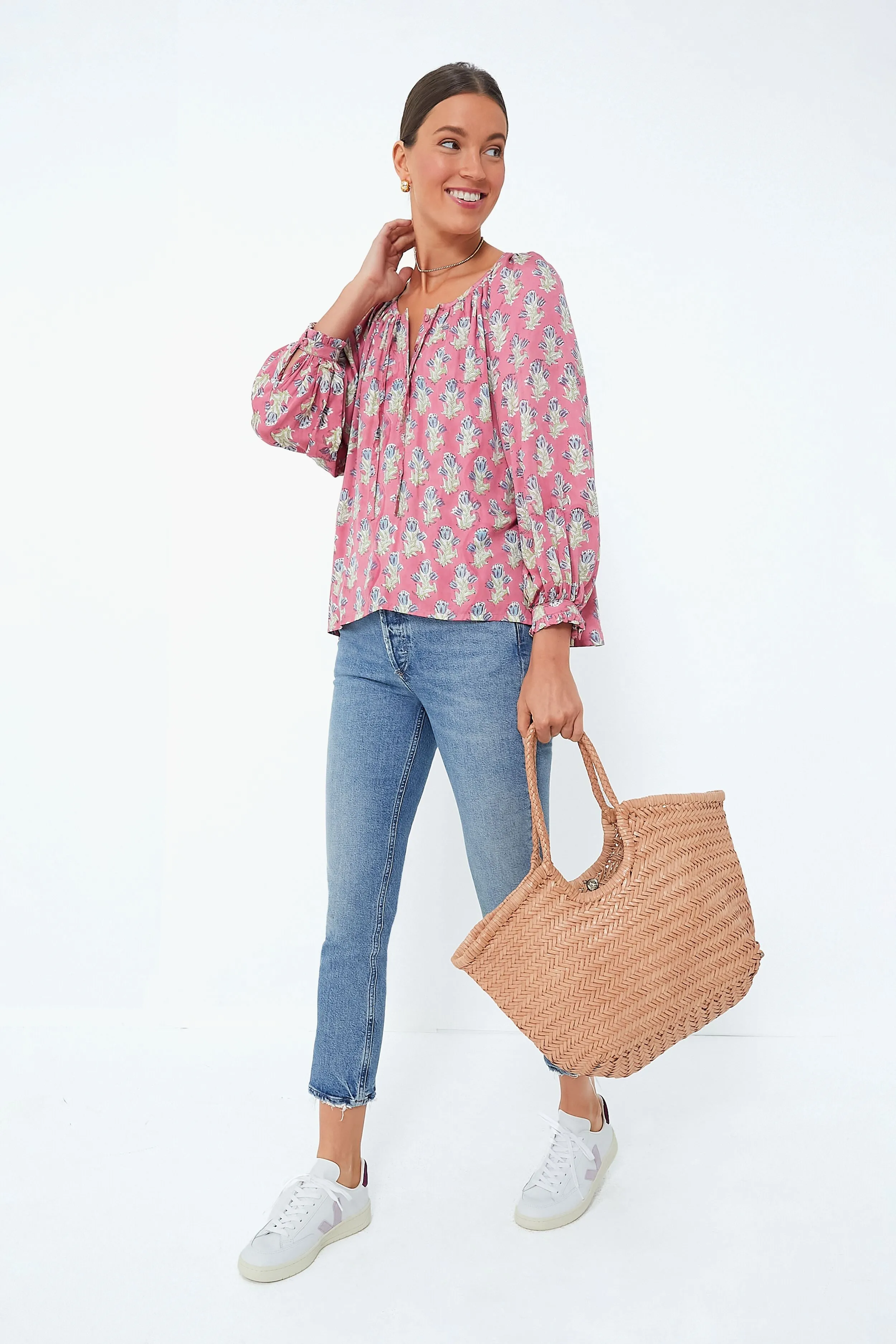 Bell Flower Satin Lucy 2 Blouse