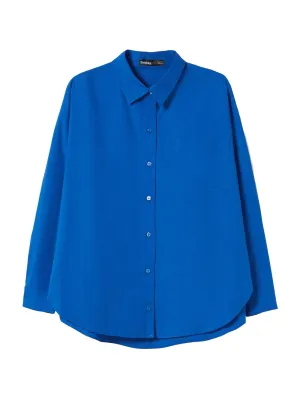 Bershka blouse, royal blue