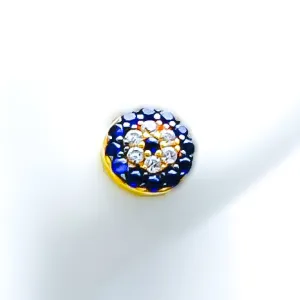 Blooming Evil Eye Inspired 21k Gold Earrings