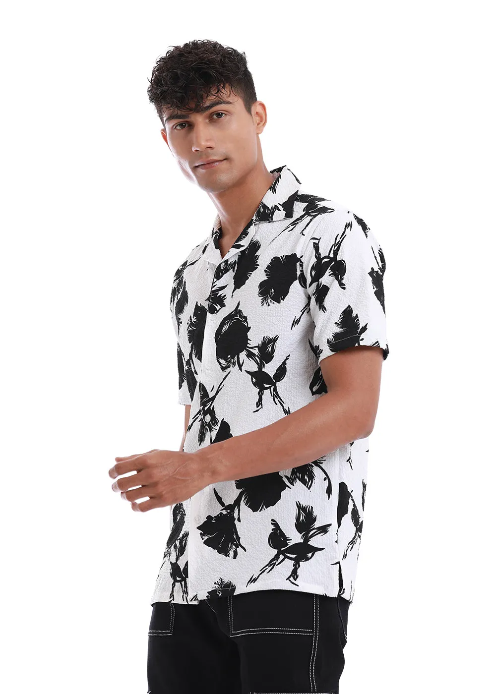 Blume Print Popcorn Shirt