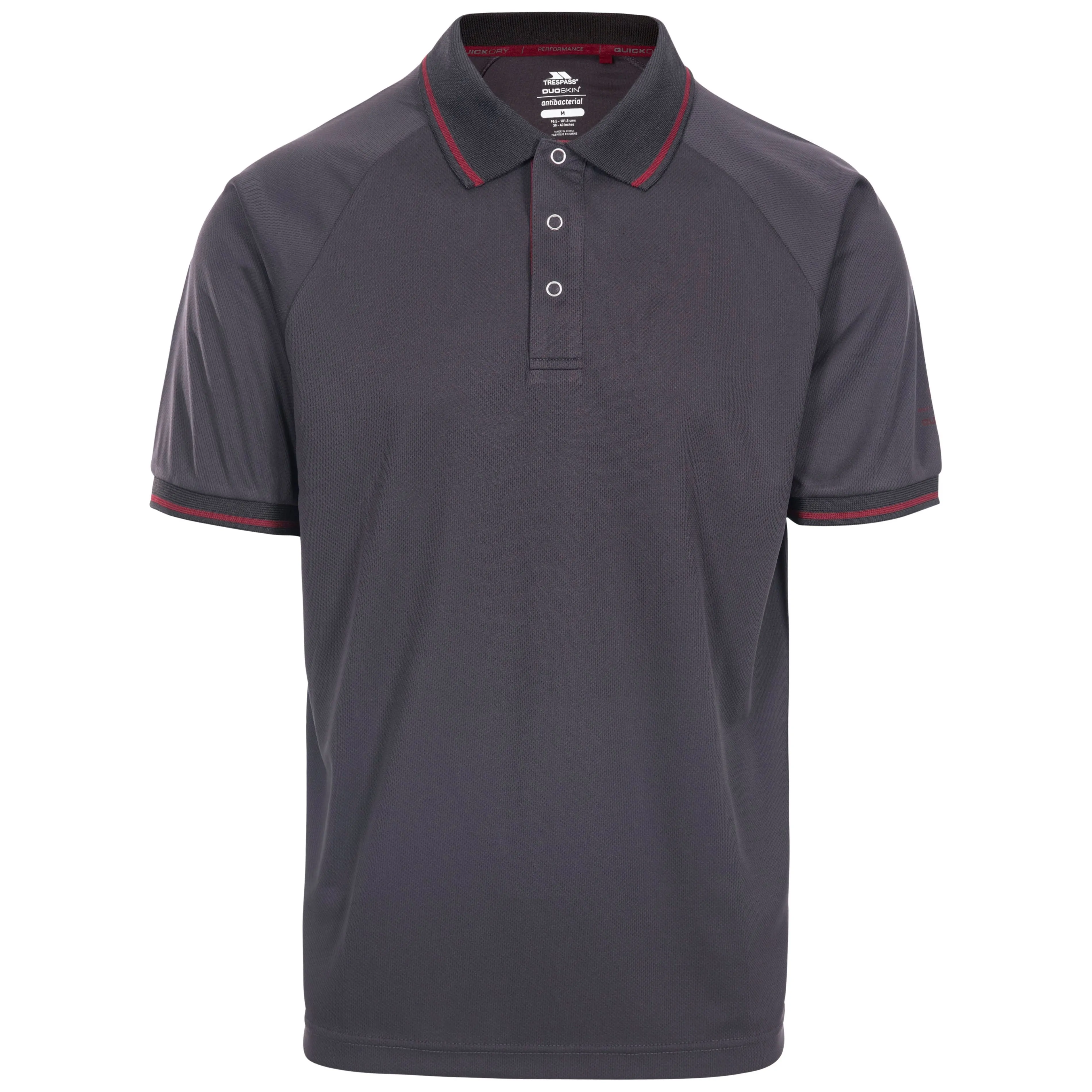 Bonington - Mens Polo Top - Dark Grey