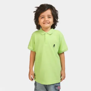 Boys Basic Polo T-Shirt - Sharp Green