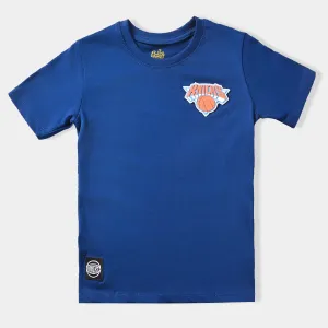 Boys Cotton Jersey T-Shirt H/S Knicks-Blue