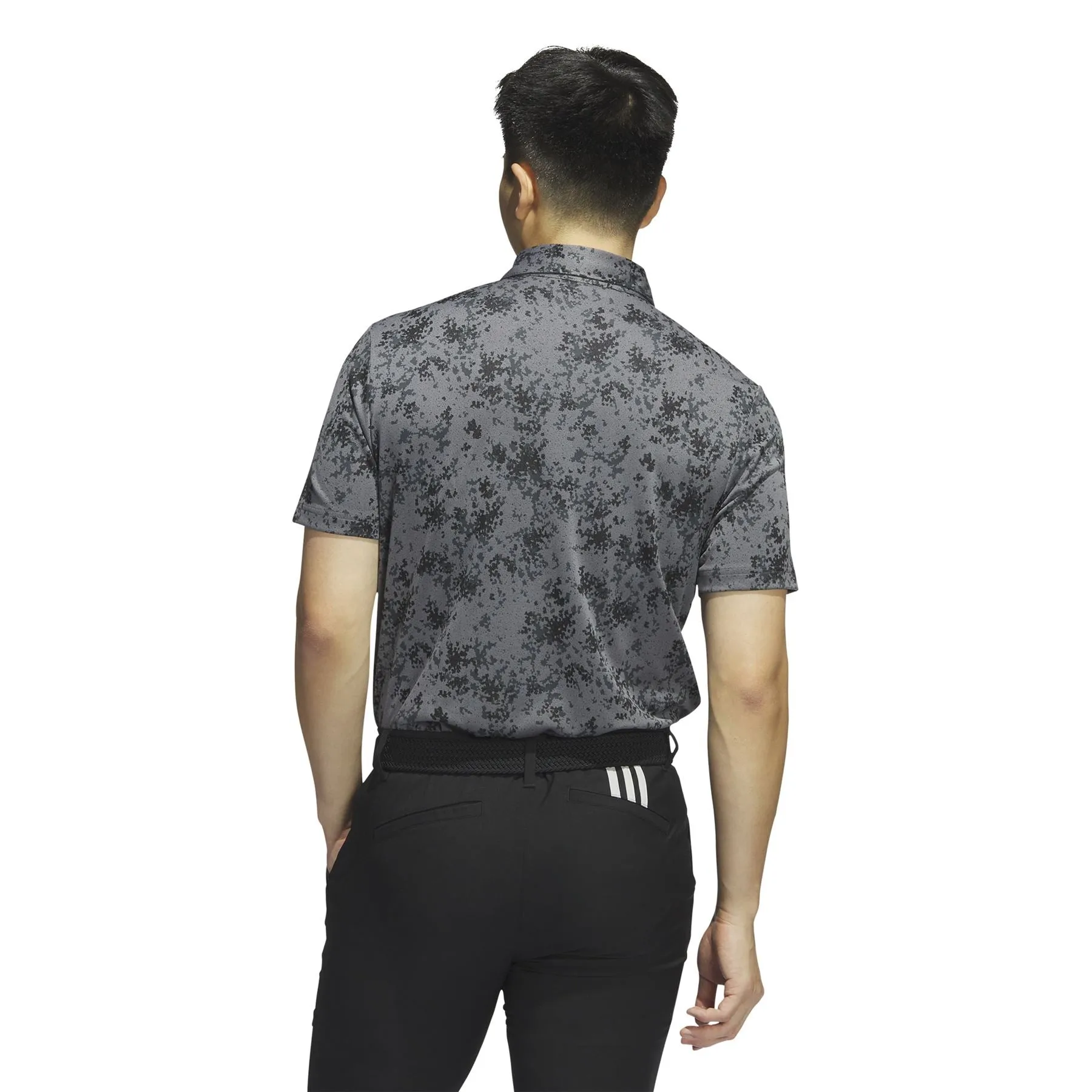 Burst Jaquard Polo Black - AW23