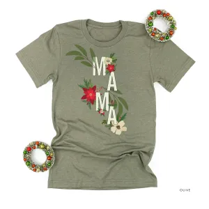 Christmas Floral Mama - Unisex Tee