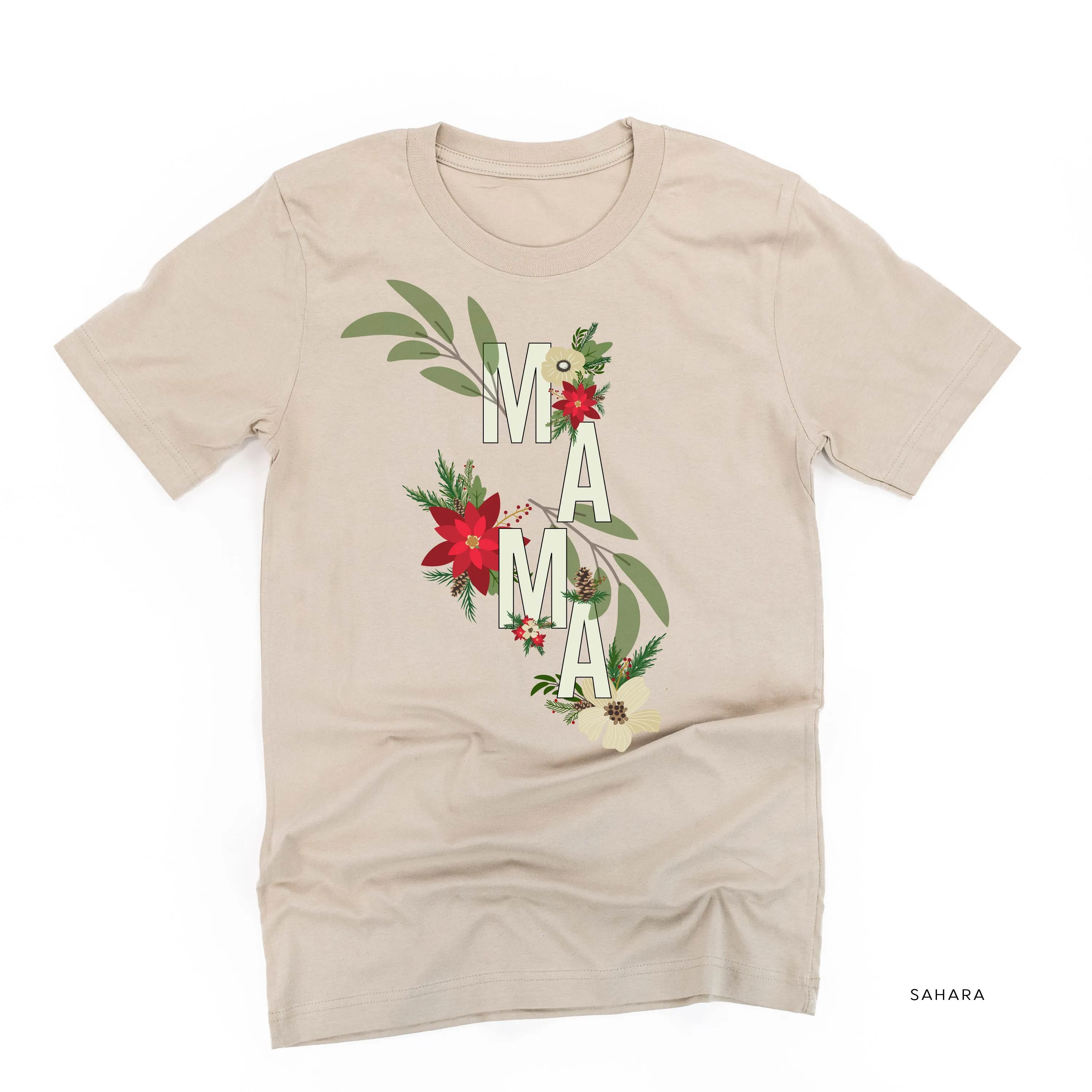 Christmas Floral Mama - Unisex Tee