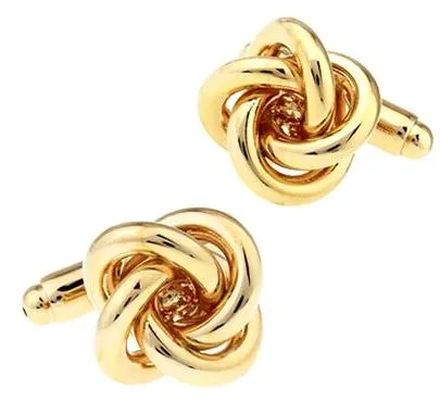 Classy Men Cufflinks Gold Knot - 4 Styles