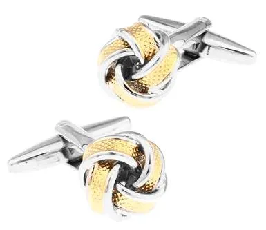 Classy Men Cufflinks Gold Knot - 4 Styles