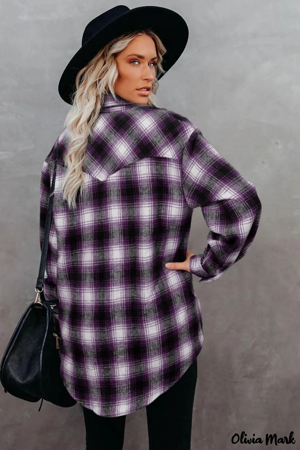 Deanwangkt - Black checked jacket with pockets and buttons