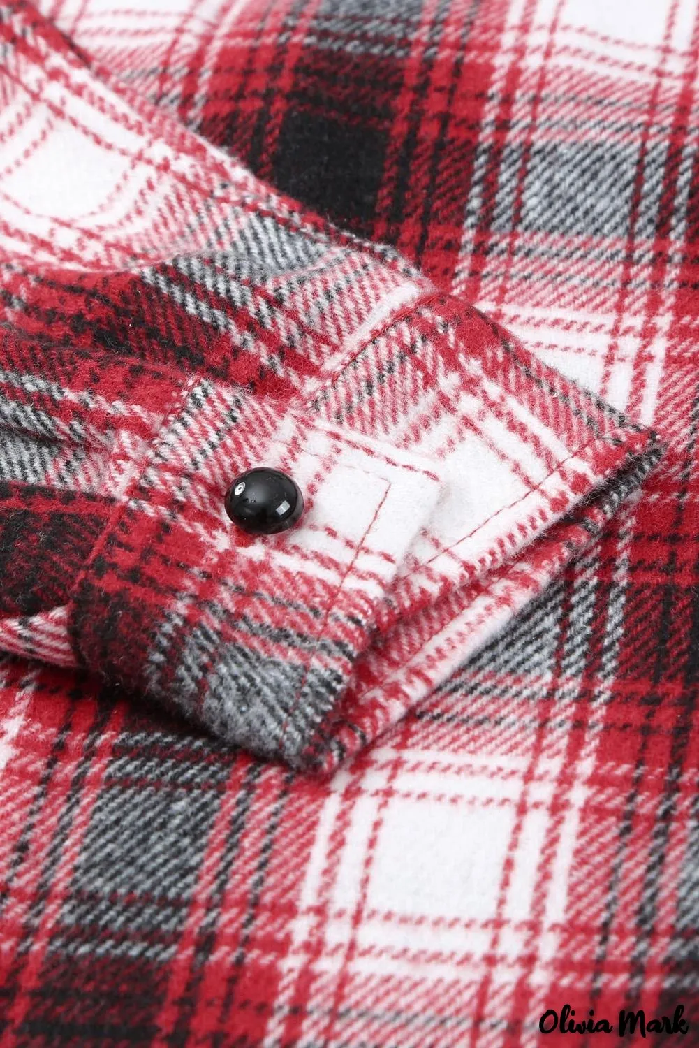 Deanwangkt - Black checked jacket with pockets and buttons