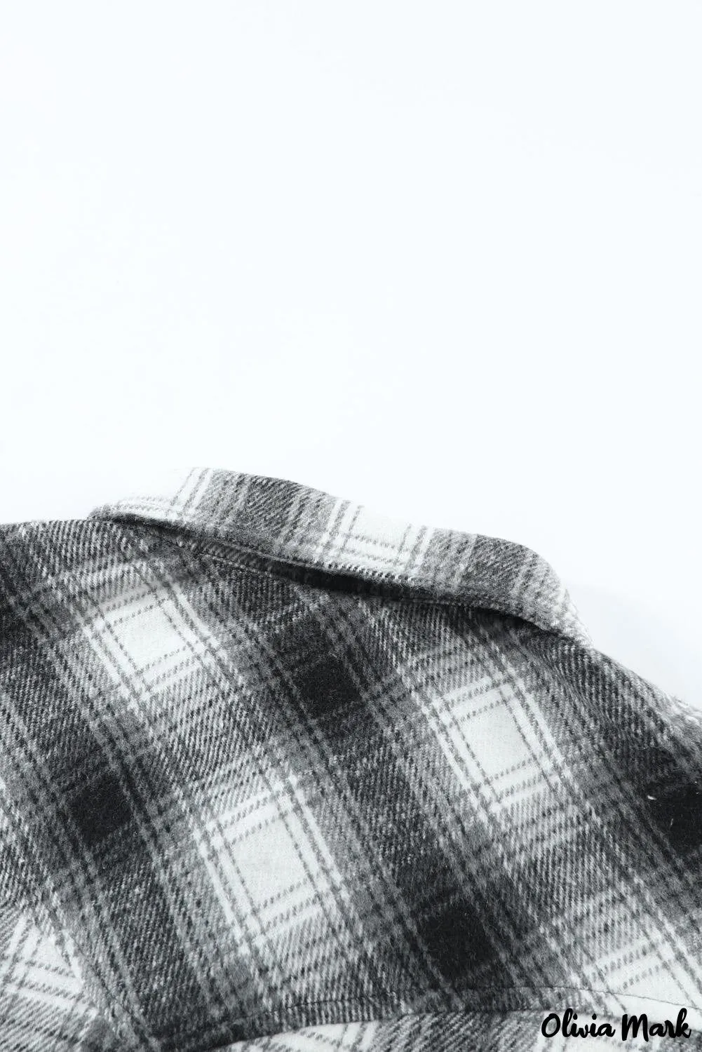 Deanwangkt - Black checked jacket with pockets and buttons