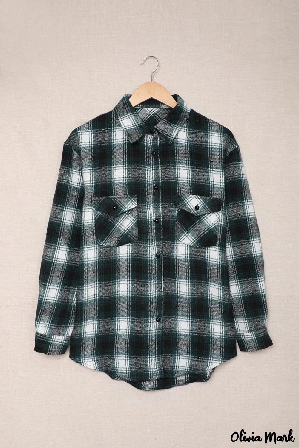 Deanwangkt - Black checked jacket with pockets and buttons