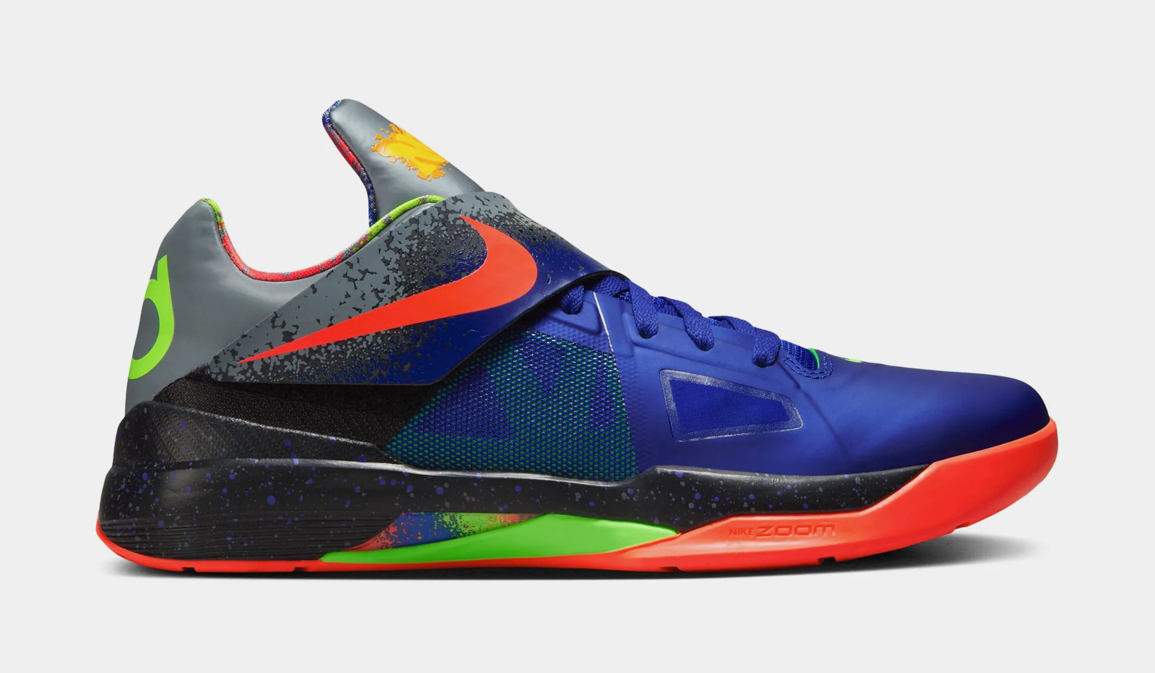 KD 4 Nerf Mens Basketball Shoes (Concord/Bright Crimson/Black/Cool Grey) Free Shipping