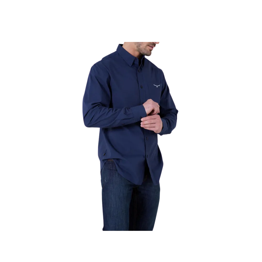 Kimes Ranch Men's KR Team Shirt Dress Navy Shirt