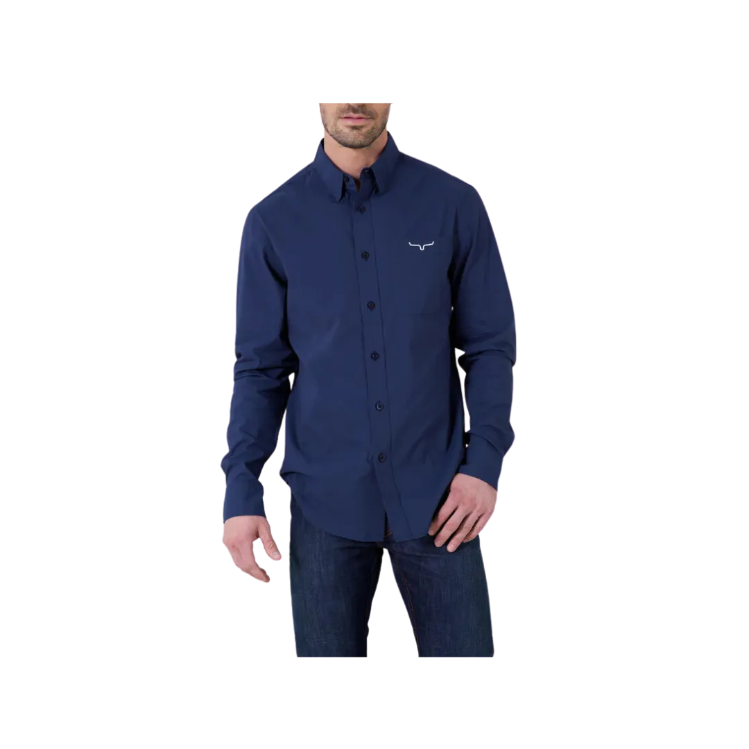 Kimes Ranch Men's KR Team Shirt Dress Navy Shirt