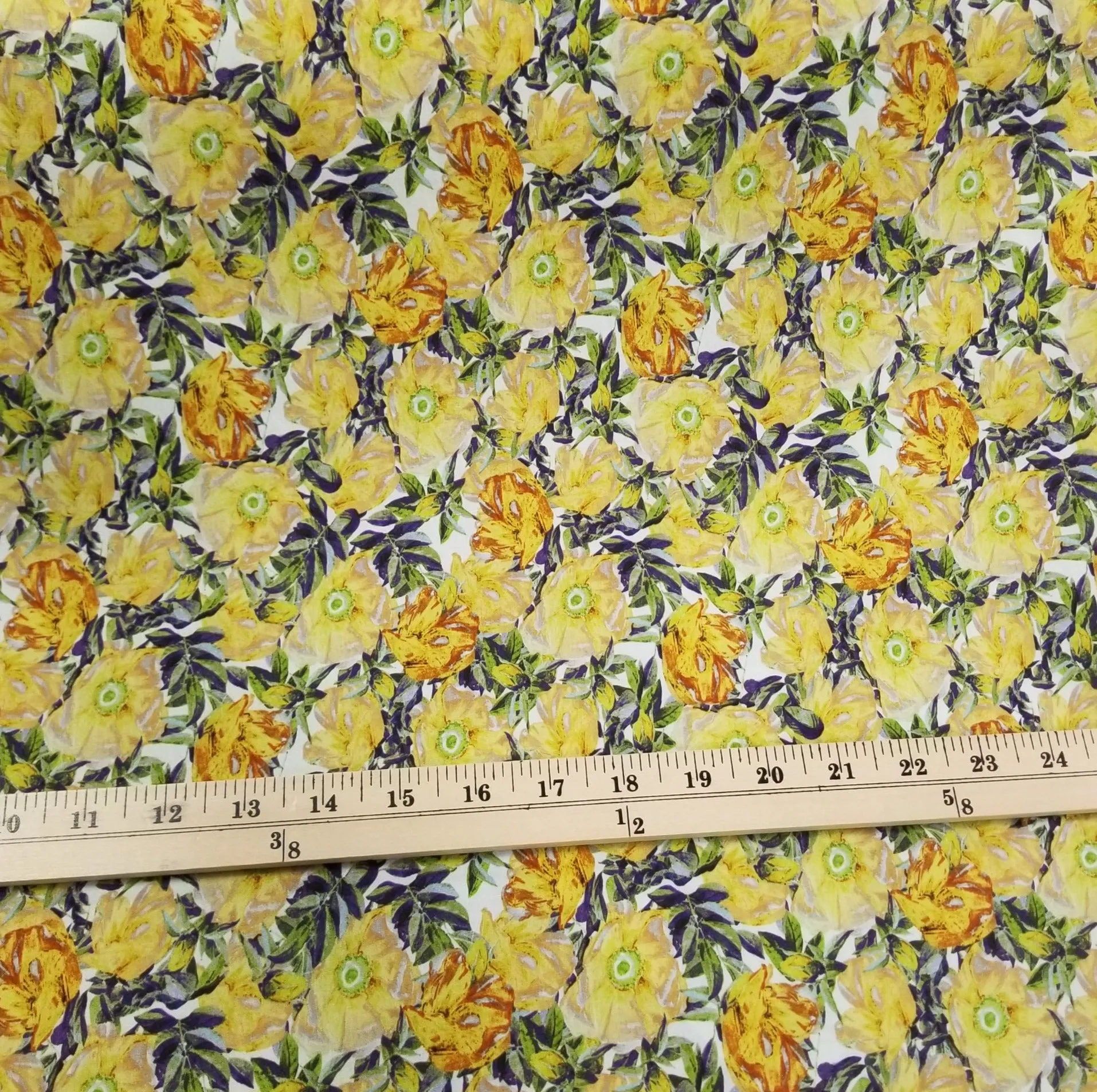 LA Finch 5 yard precut: 5 yards of Designer Deadstock Cotton Stretch Poplin Shirting Woven