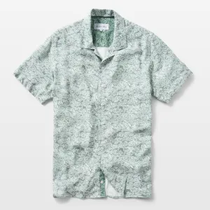 Laurel Leaves Open Collar Shirt