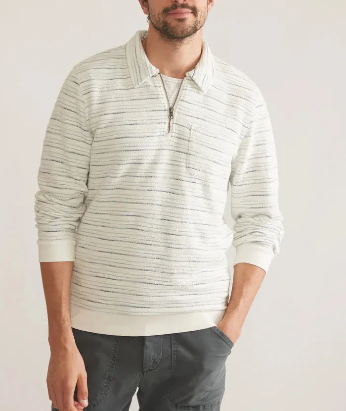 Marine Layer Men's Textured Stripe QZ