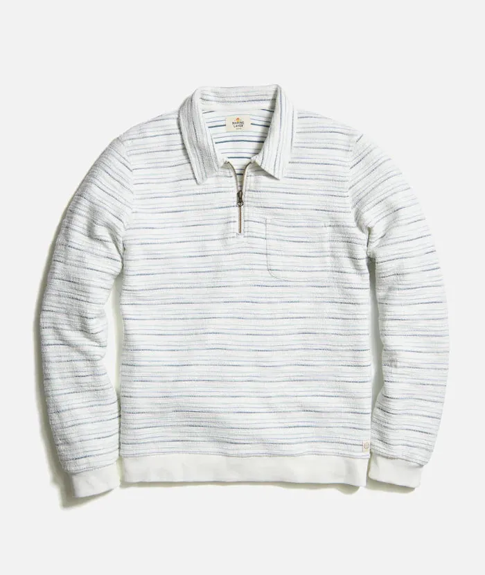 Marine Layer Men's Textured Stripe QZ