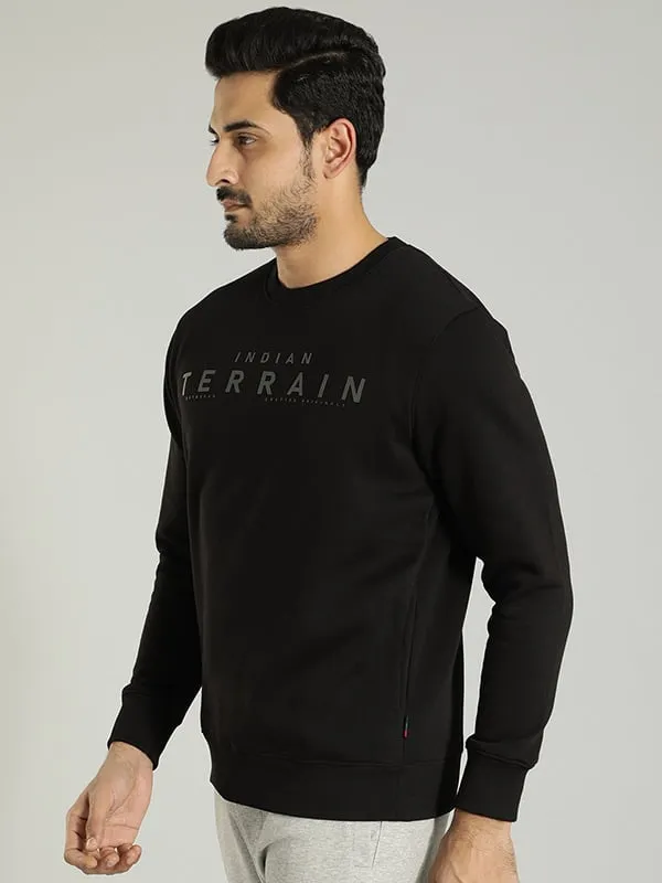 Men Full Sleeve Graphic Crew Neck Sweatshirt