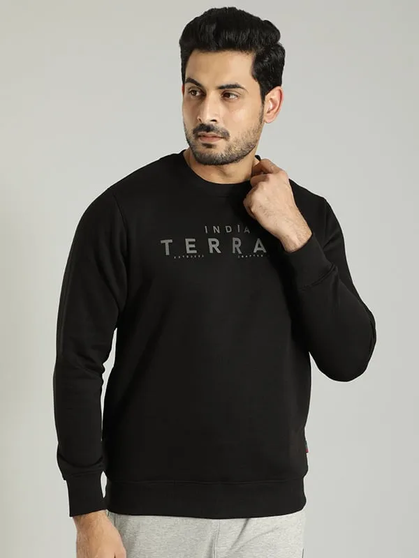 Men Full Sleeve Graphic Crew Neck Sweatshirt