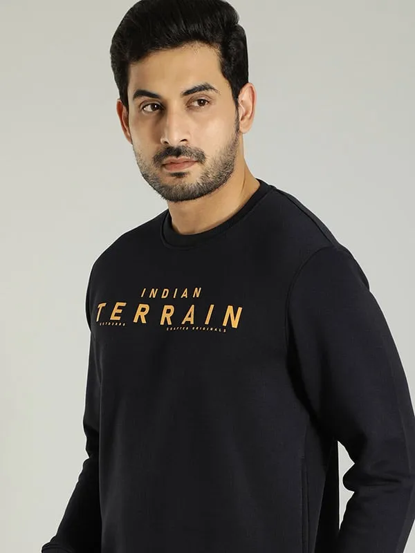 Men Full Sleeve Graphic Crew Neck Sweatshirt