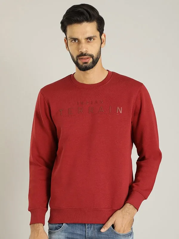 Men Full Sleeve Graphic Crew Neck Sweatshirt