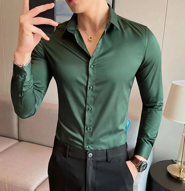 Old Money Premium Dark Green Shirt by Italian Vega®