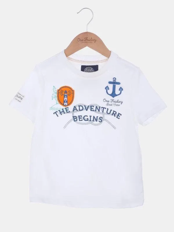 One Friday White Adventure T-shirt