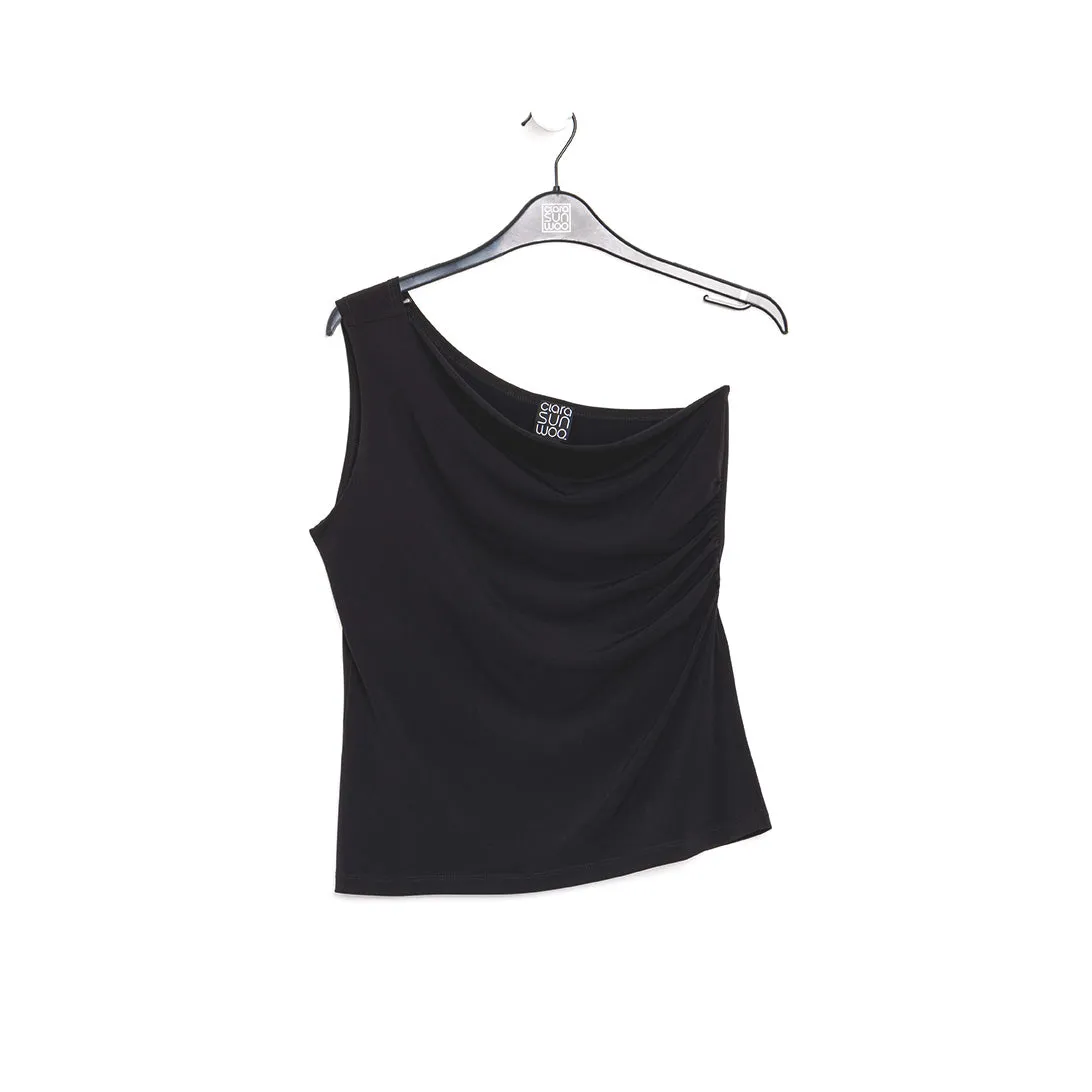 One Shoulder Top - Black - Final Sale!