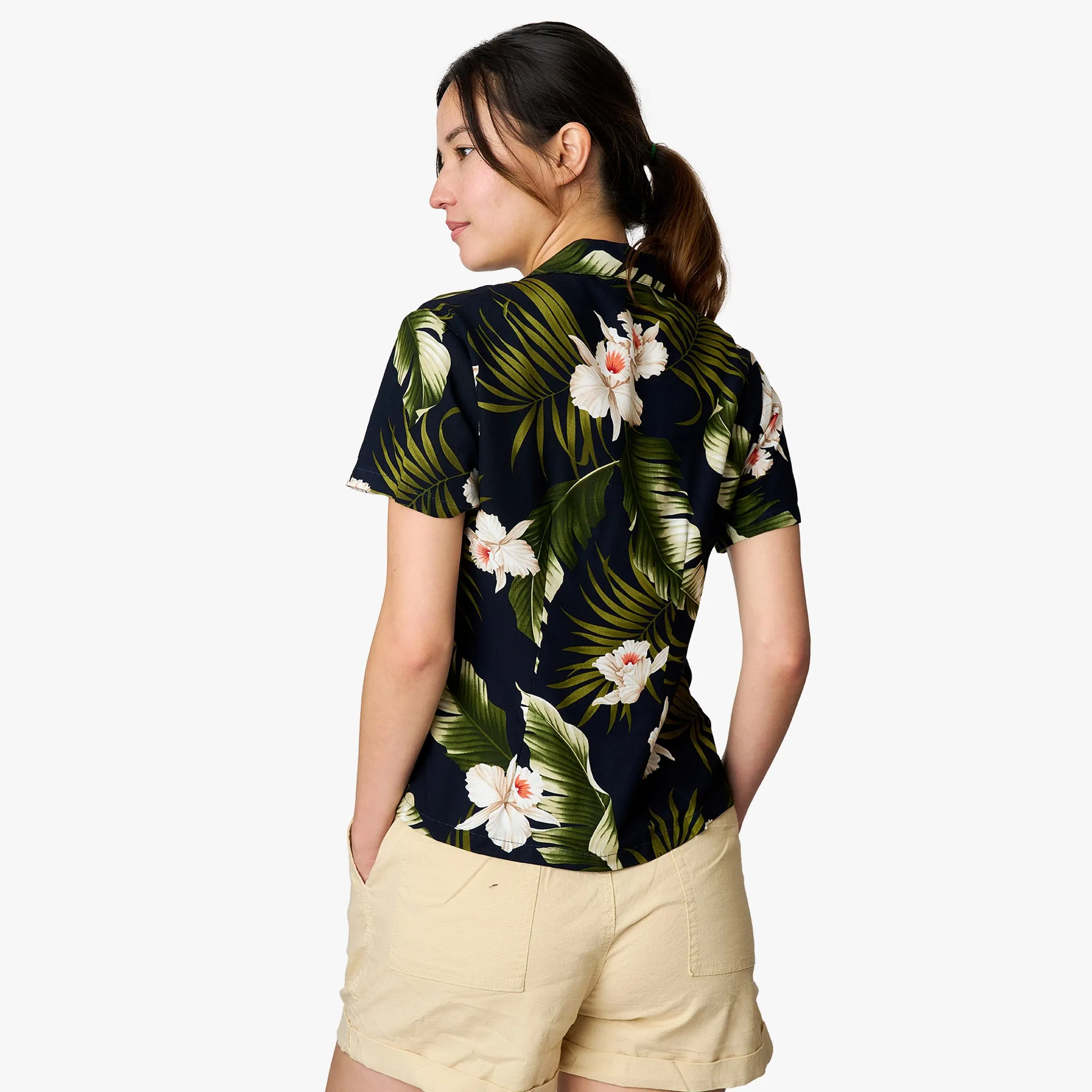 Orchid Floral Camp Blouse