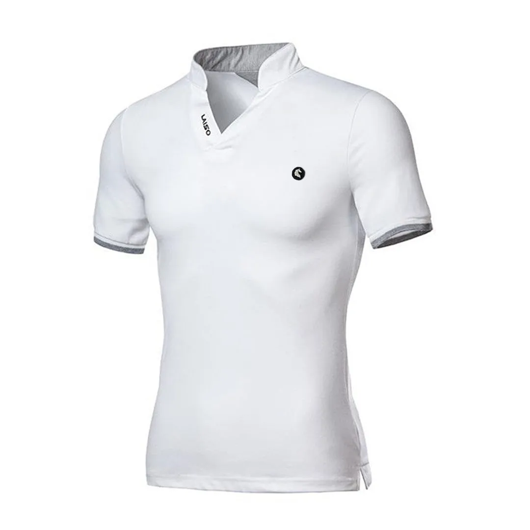 Pologize™ Logo V-Neck Polo Shirt