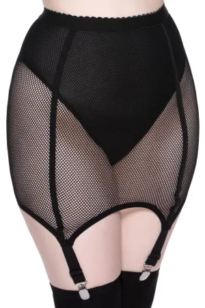 Pussy Power Fishnet Skirt [B]