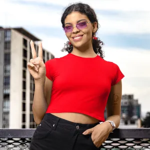 Red Crop Top