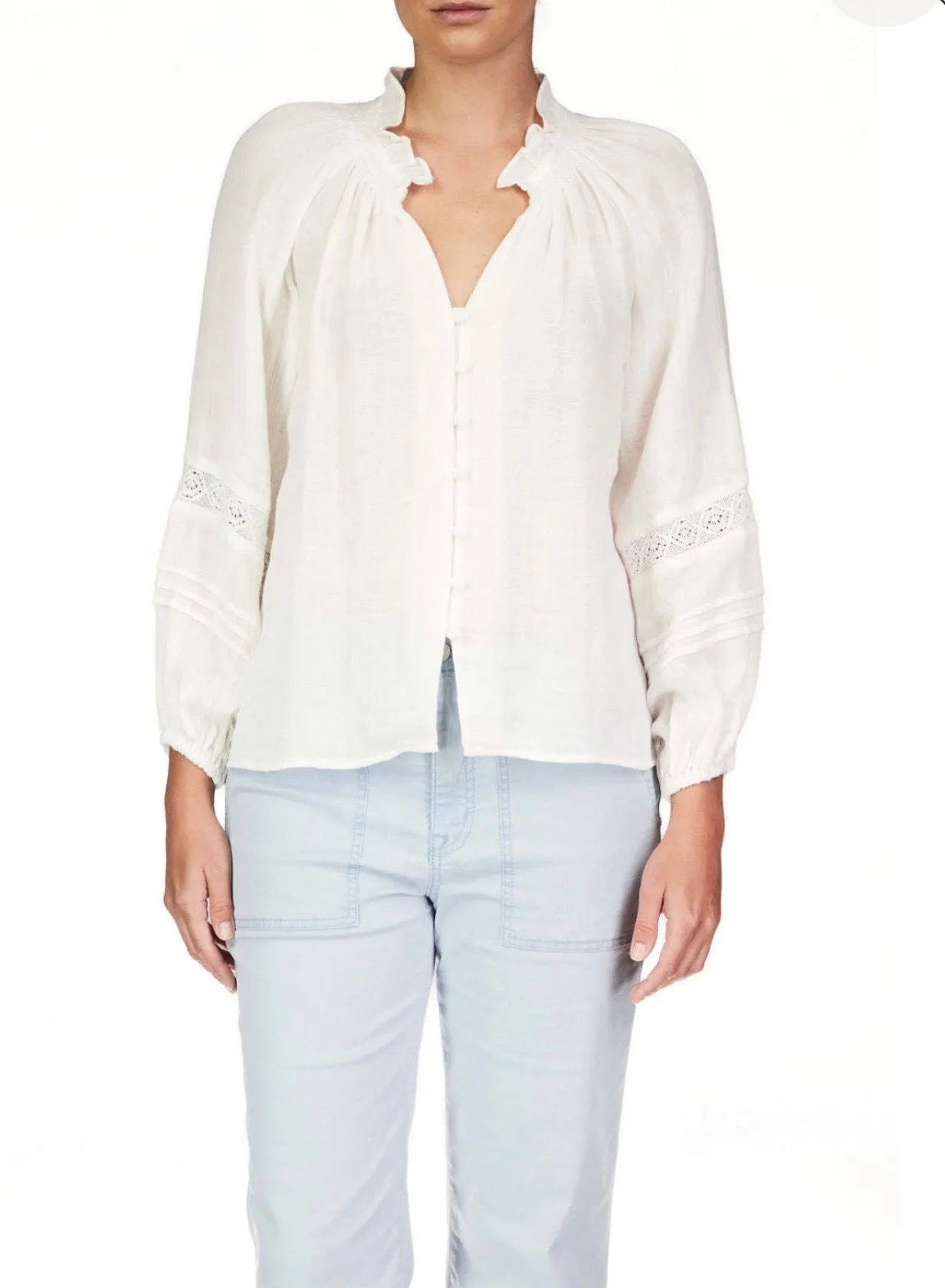 Sanctuary A Fresh Moment Beach Blouse WHITE