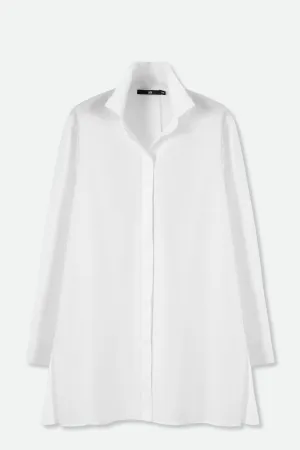 SELLA SHIRT IN ITALIAN COTTON POPLIN WHITE