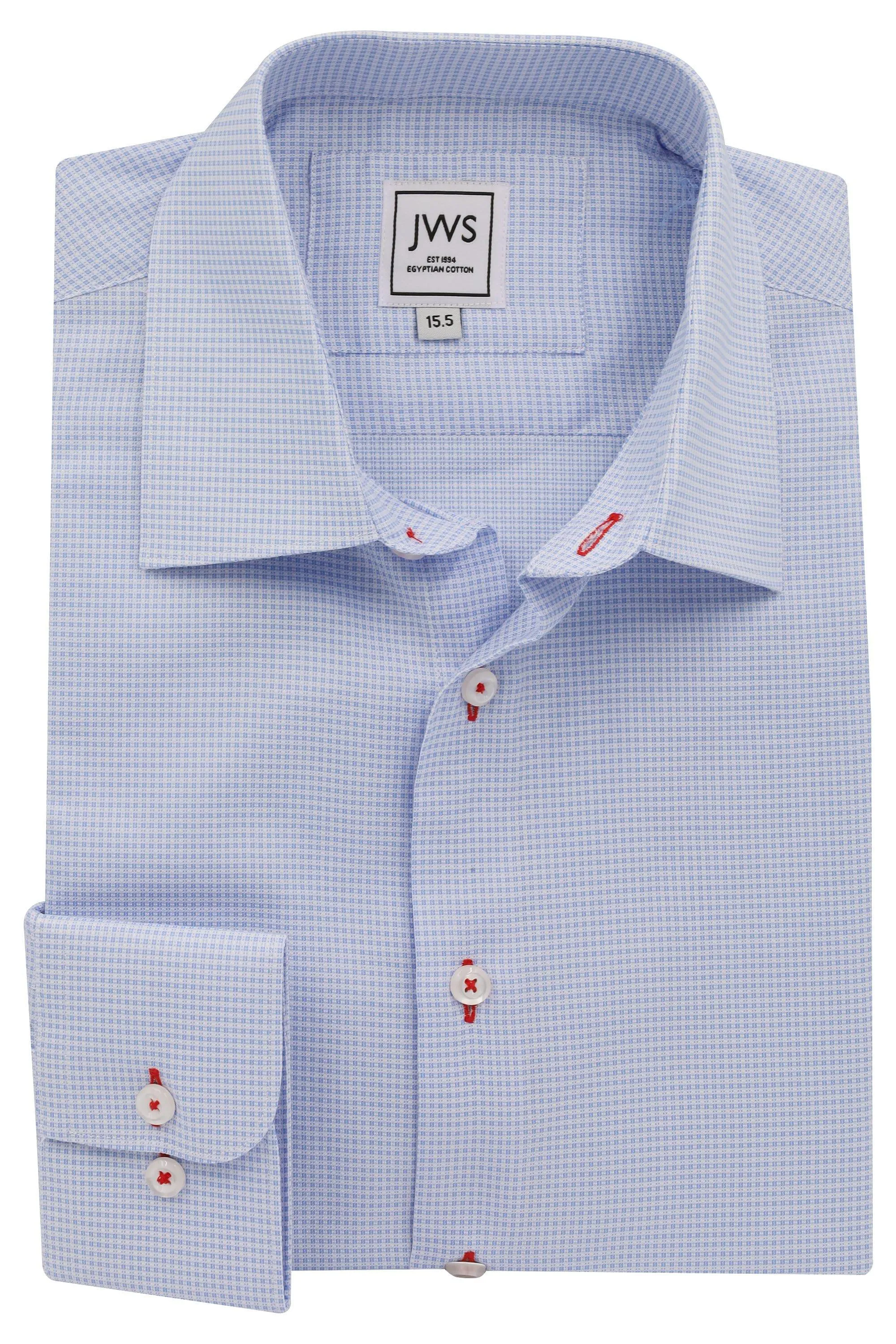 Sky Blue  Micro Dobby weave Non Iron Egyptian Cotton Dress Shirt