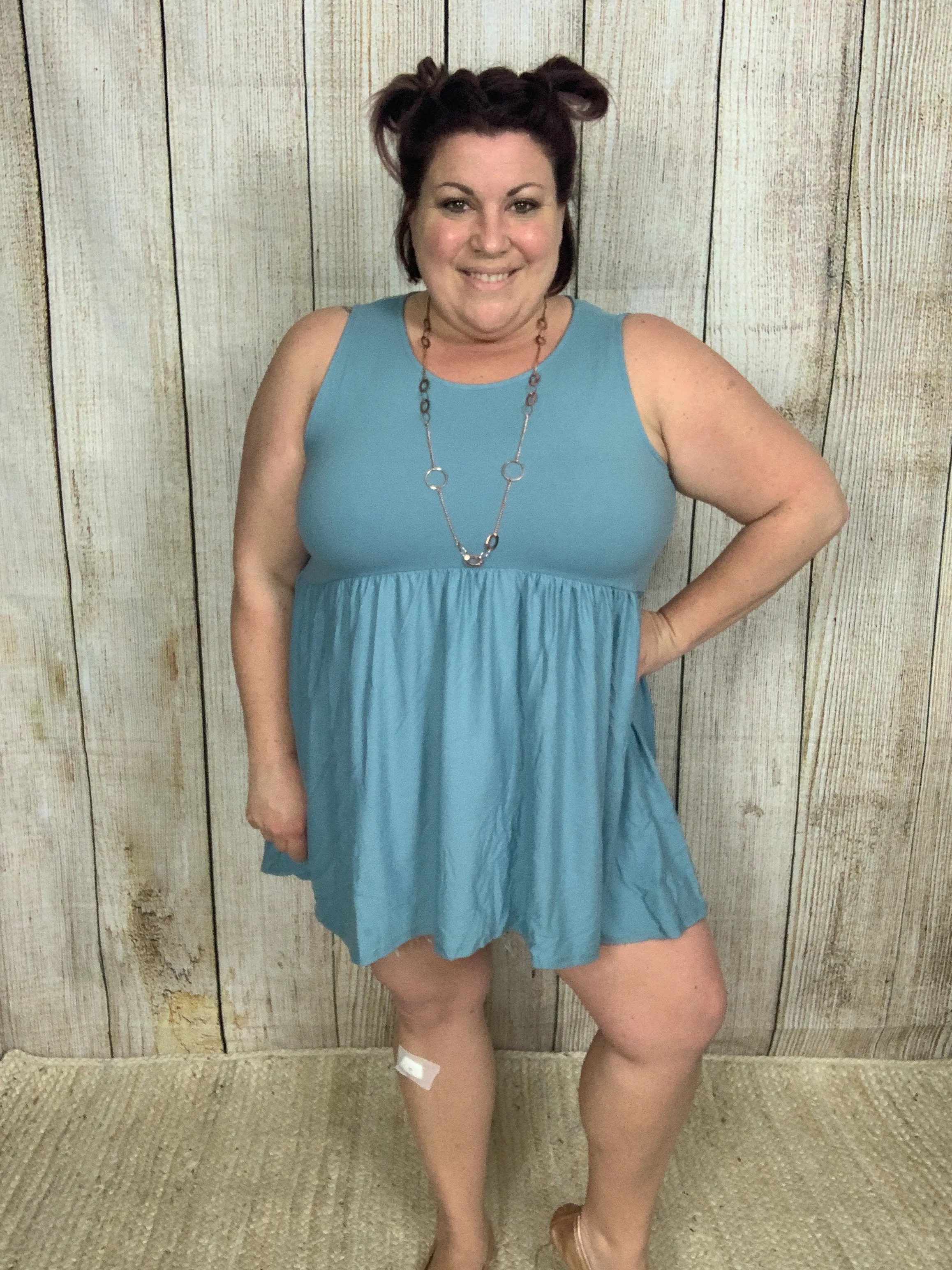 Sleeveless Baby Doll Tunic