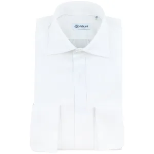 Smoking / Tuxedo Shirt - White - Marcella - Semi Spread