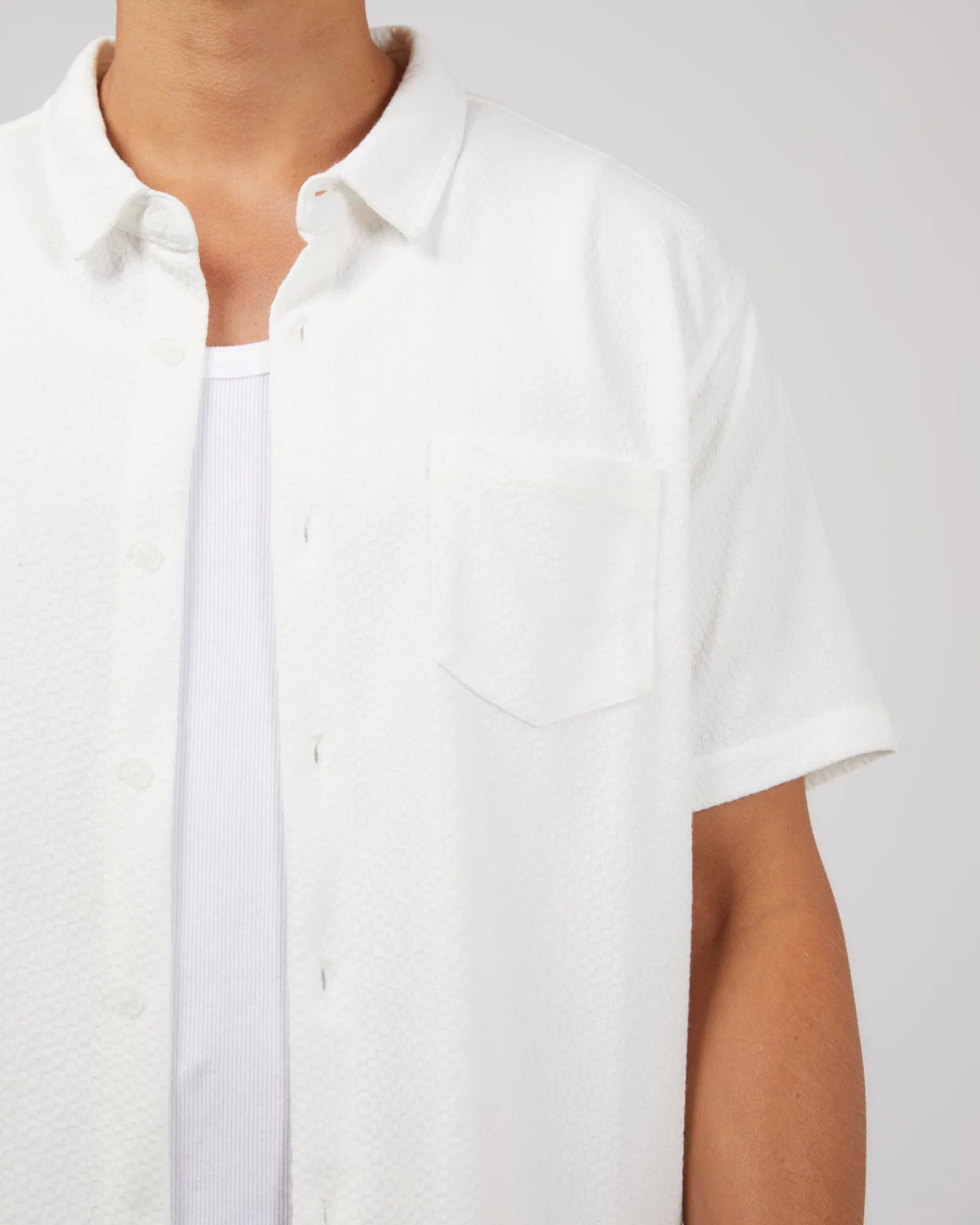 Textured Shirt White