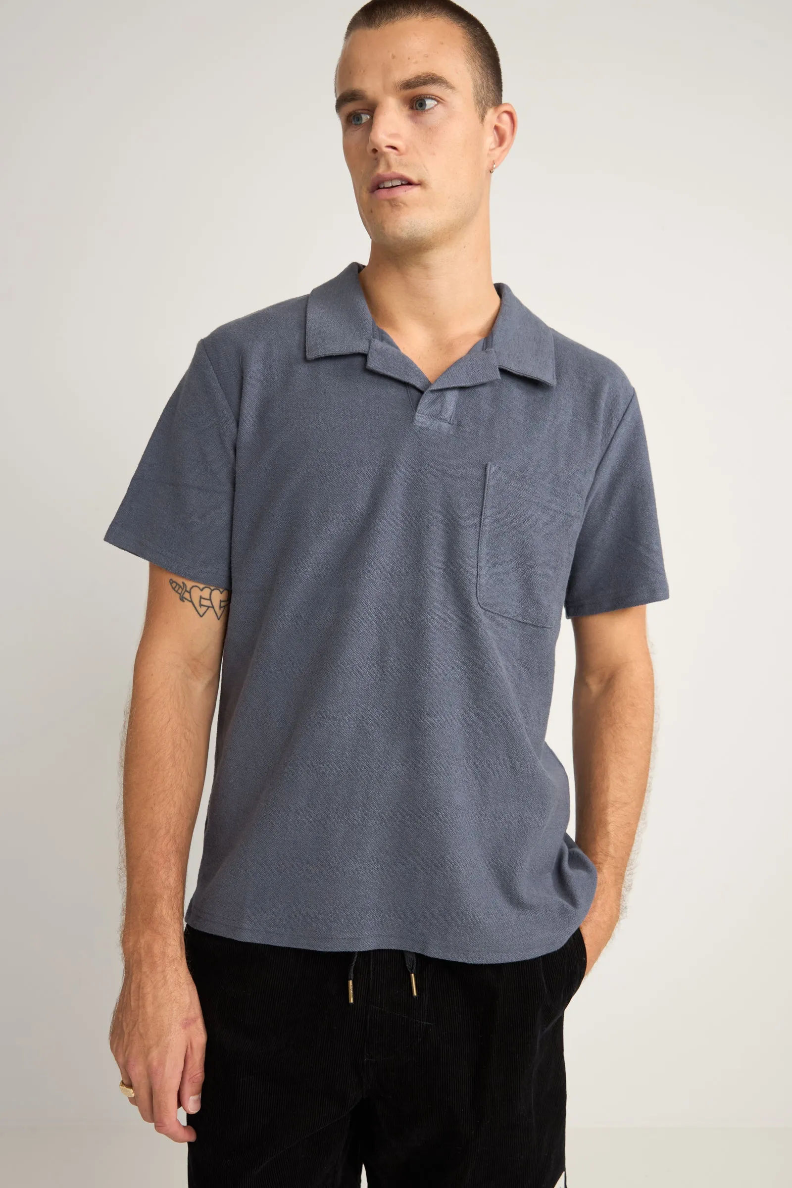 Vintage Terry Polo Vintage Navy