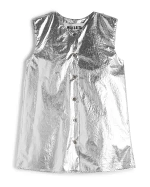 WOLF AND RITA An Ode To Summer CECILIA SILVER BLOUSE TOP